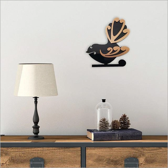 Vibrant Koru Fantail Wall Decor – A Touch of Exotic Beauty!