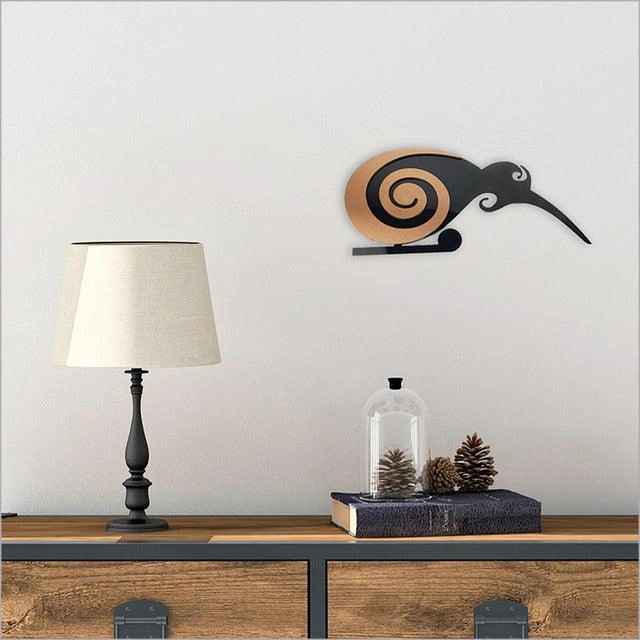 Kiwi Bird Wall Art - Vibrant 2-Tone Decor for a Tropical Touch!